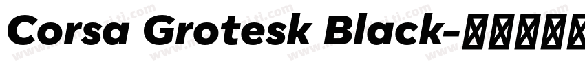 Corsa Grotesk Black字体转换